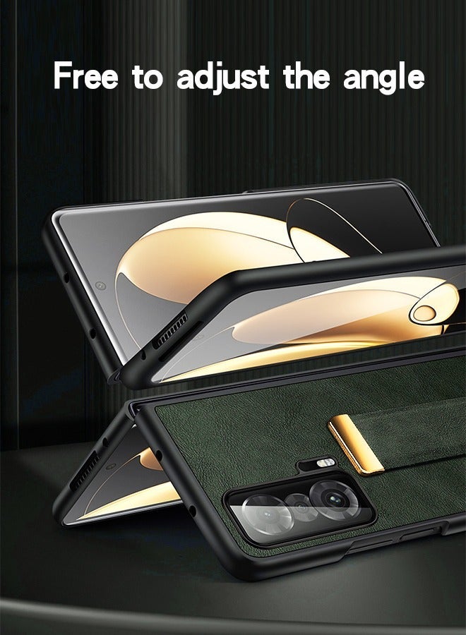 GROIC Design for Honor Magic Vs 7.9 Inch Flip Leather Case with Adjustable Wrist Strap Kickstand PU Slim Shockproof Hybrid Rugged Protective Cover - Image 3