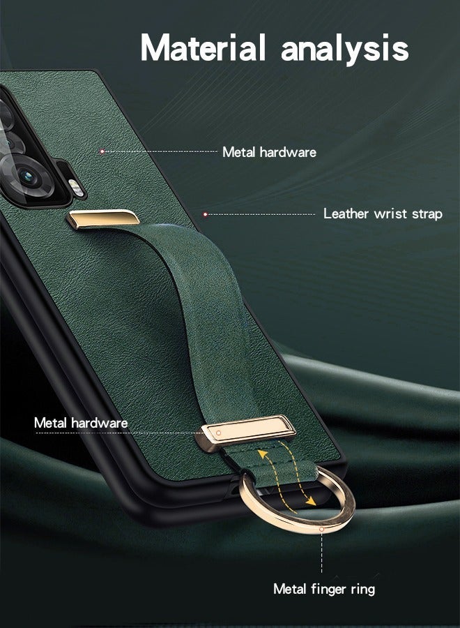 GROIC Design for Honor Magic Vs 7.9 Inch Flip Leather Case with Adjustable Wrist Strap Kickstand PU Slim Shockproof Hybrid Rugged Protective Cover - Image 4