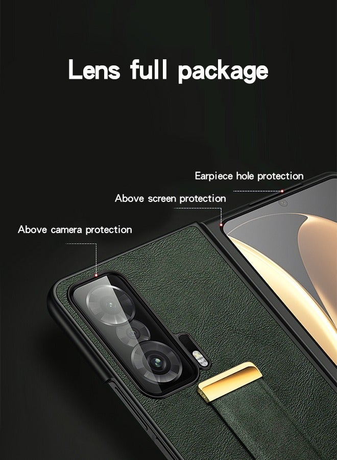 GROIC Design for Honor Magic Vs 7.9 Inch Flip Leather Case with Adjustable Wrist Strap Kickstand PU Slim Shockproof Hybrid Rugged Protective Cover - Image 2