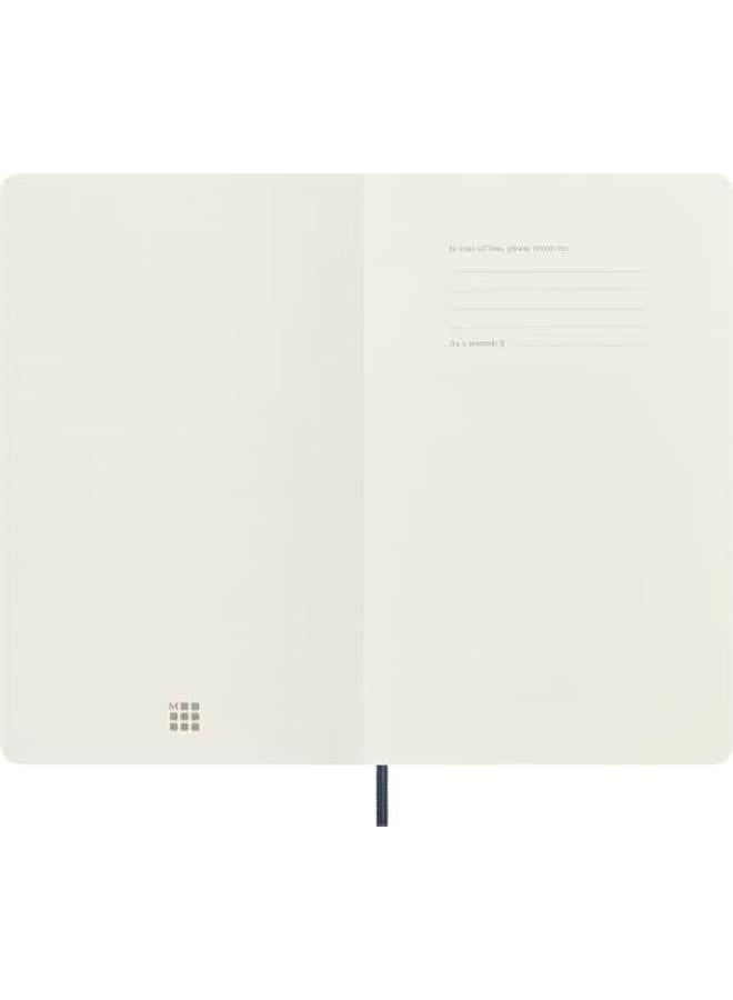 MOLESKINE Classic Notebook Soft Cover Large 5" X 8.25" Ruled Lined Sapphire Blue 192 Pages One Size - Image 4