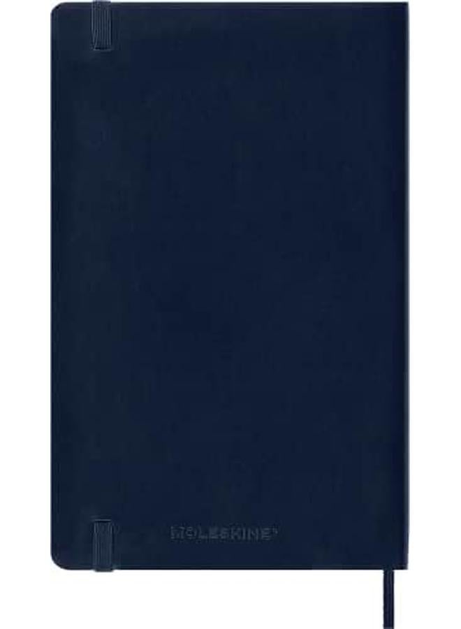 MOLESKINE Classic Notebook Soft Cover Large 5" X 8.25" Ruled Lined Sapphire Blue 192 Pages One Size - Image 3