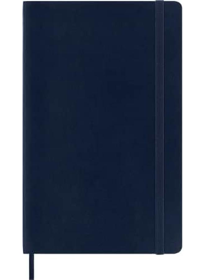 MOLESKINE Classic Notebook Soft Cover Large 5" X 8.25" Ruled Lined Sapphire Blue 192 Pages One Size - Image 2