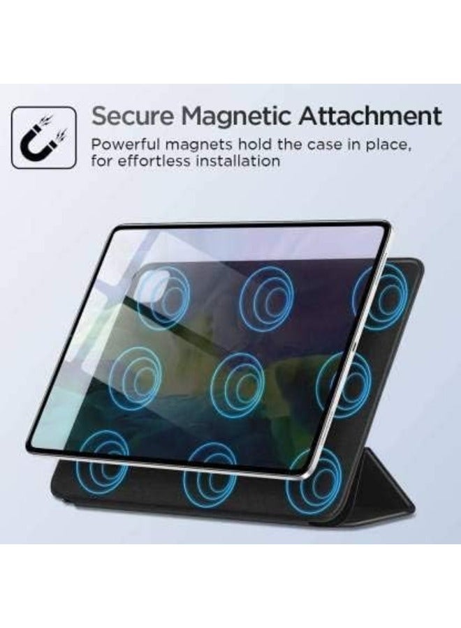 HYX حافظة HYX الجديدة لجهاز iPad Pro مقاس 13 بوصة لطراز 2024 - أسود، حامل قلم وغطاء ذكي - Image 4