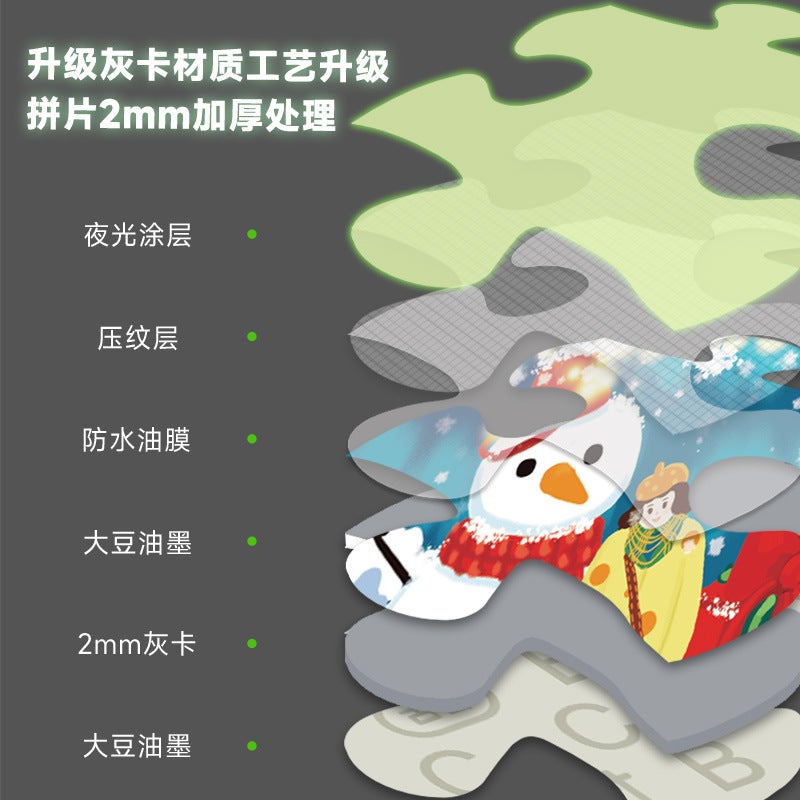 Ancient Original 1000 Piece Puzzle Adult Decompression Relief Puzzle Christmas Tree Decorative Painting Hanging Picture Gift - Image 4