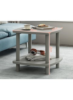 NKX 2 Layer Minimalist Square Coffee Table for Bedroom and Living Room 40 x 40cm  - Image 1