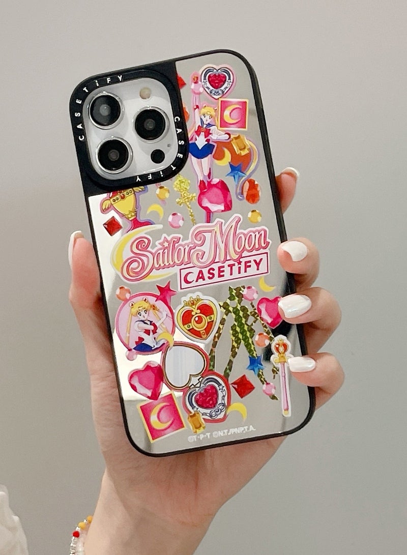 Casetify Apple iPhone 13 Pro Max Case Sailor Moon Magnetic Adsorption Phone Cover - Mirror Face - Image 5