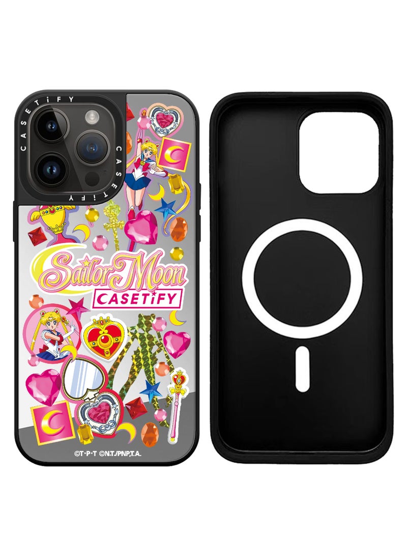 Casetify Apple iPhone 13 Pro Max Case Sailor Moon Magnetic Adsorption Phone Cover - Mirror Face - Image 2