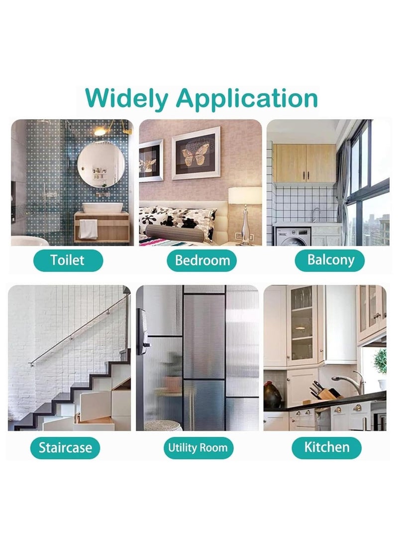 Generic Baby Gate Auto Close Safety Baby Gate Stairs Safety Gate Safety Baby Gate for Stairs Doorways Perfect for Baby Toddlers and Pet Dogs-No Drilling Required (Secure Gate+30CM)  - Image 5