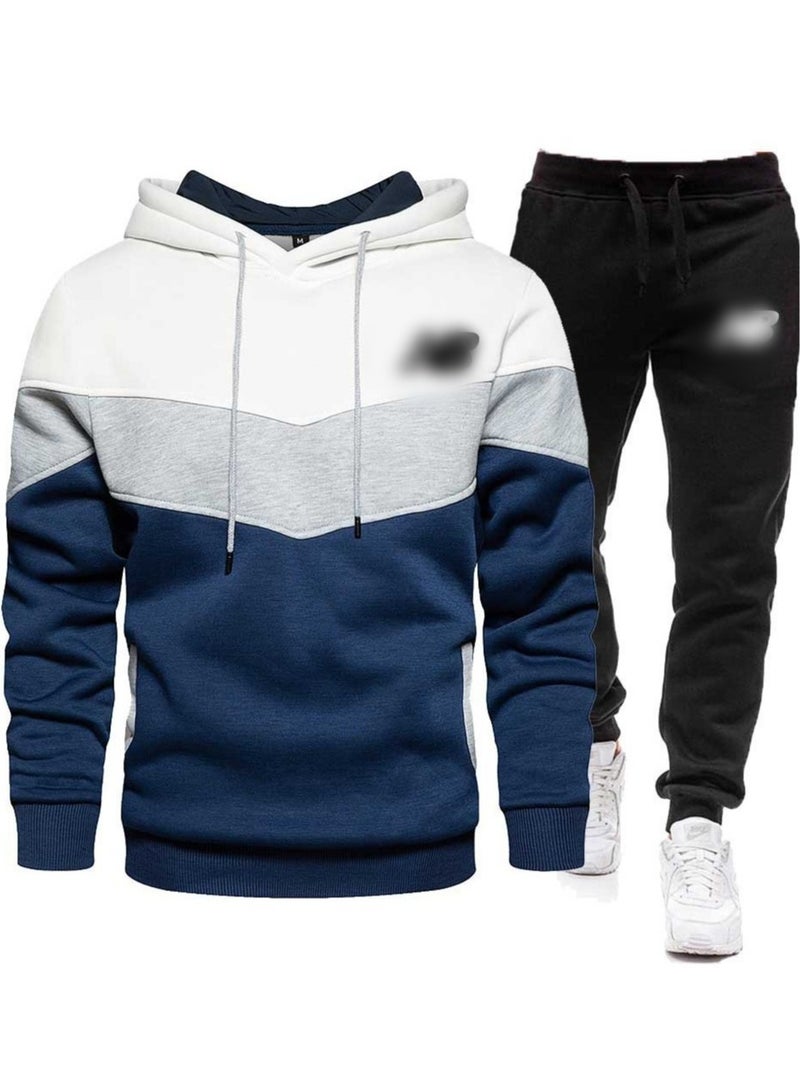 KUYING Men's Loose Sportswear And Sports Pants Two-Piece Set  - Image 1