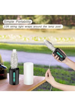 SYOSI Camping String Lights Multifunctional Camping Atmosphere Light Rechargeable Lantern with String Light 33Ft IP44 Waterproof Camping Lights Portable Flashlight for Camping Hiking Emergency  - Image 5