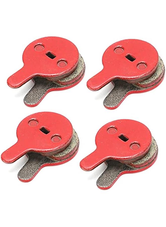 Scooter Brake Pads, Bikes Brake Pads, 4Pairs Gum Semi Metal Bikes Brake Pads, Bikes Brake Pads, Bikes Disc Brake Pads for BB5 M446 Electric Bikes - Image 1