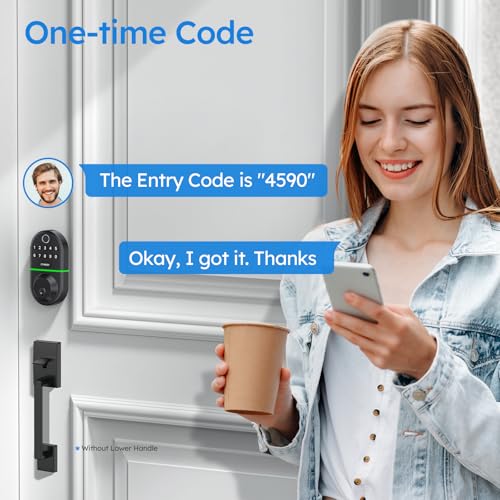 Yamiry Electronic Keypad Deadbolt, Fingerprint Door Lock,Keyless Entry Digital Lock for Front Door, Smart Deadbolt,Easy Installation - Image 3
