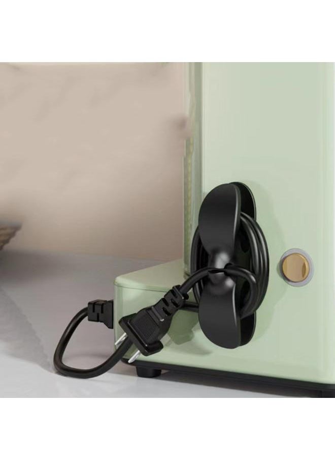 Thoraya Wall Cord Winder Holder Space Saving Self Adhesive Kitchen Appliance Cable Organizer for Bathroom Office  - Image 5