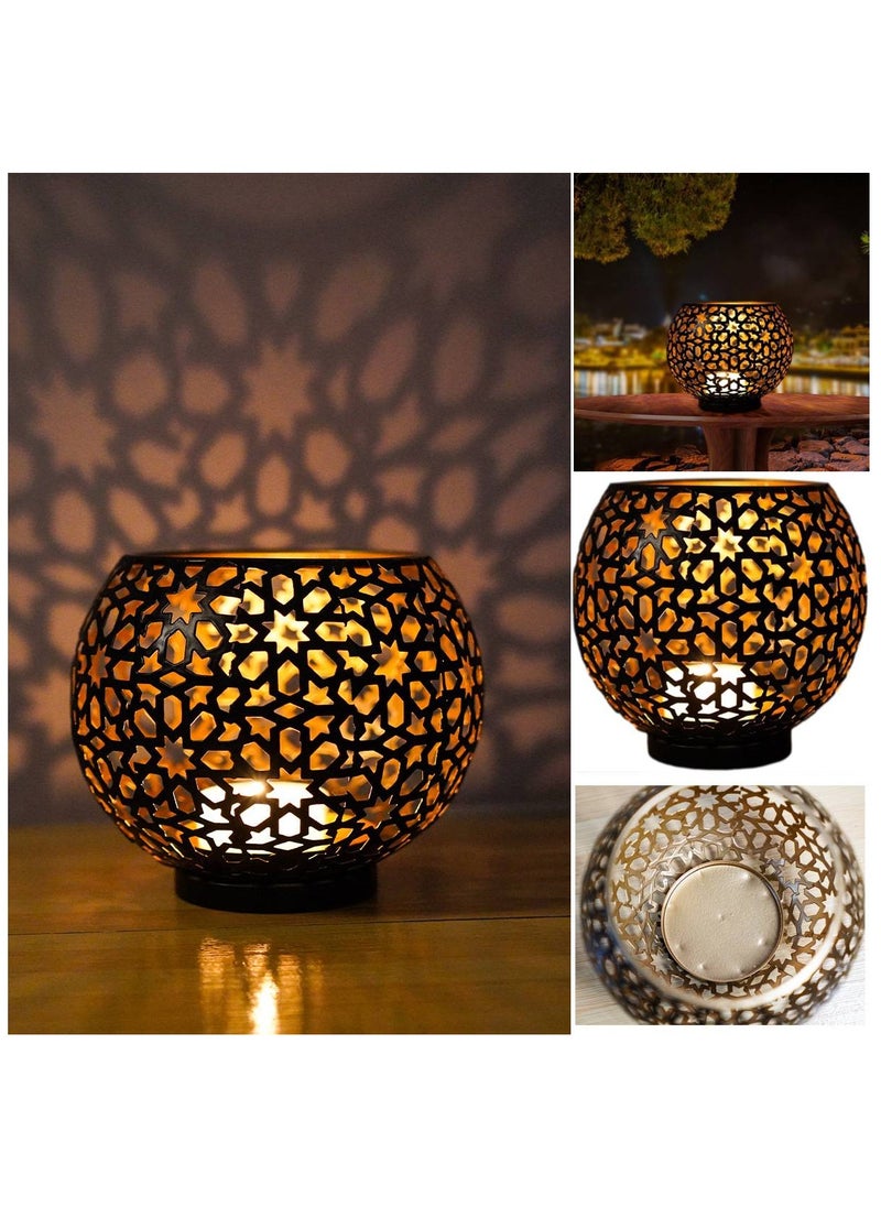 ARNOTEC Candle Holder, Tea Light Candlestick Retro, Decorative Hollow Candles Stand for Indoor Outdoor Events, Parties, Centerpieces, Ramadan，Wedding Decorations  - Image 3