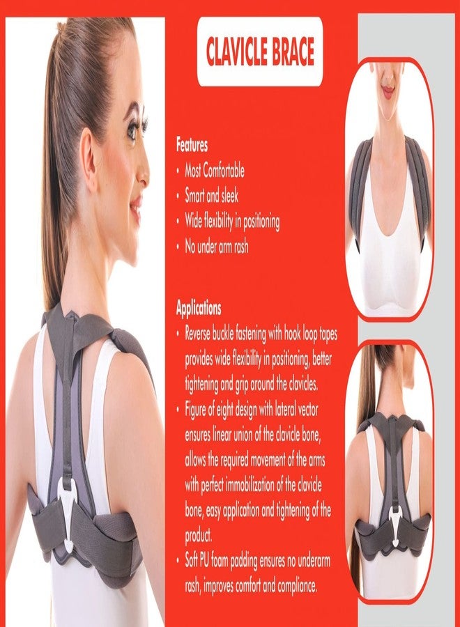 WROXTY Back Shoulder Posture Corrector Adjustable Clavicle Brace Support Upper Spine Clavicle Chest Neck Shoulders Lumbar Back Pain Relief Strap Correction Belt (Black) Universal (Universal) - Image 3