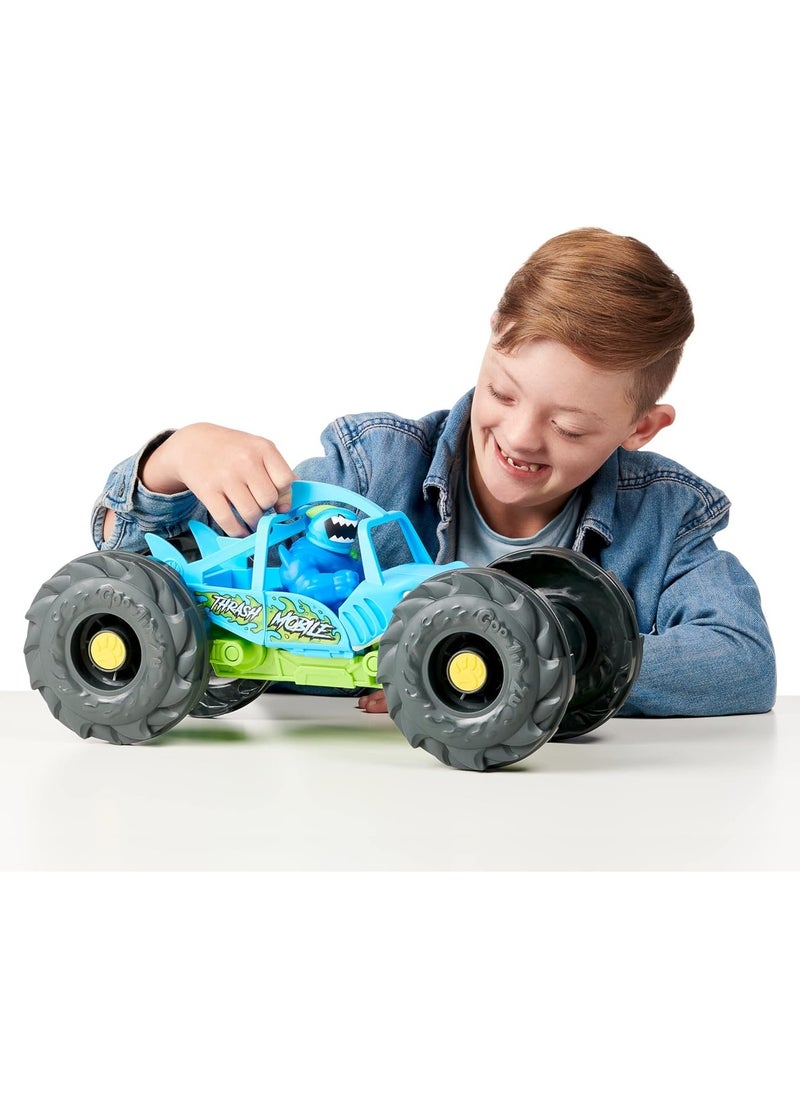 GOO JIT ZU - Heroes of Goo Jit Zu Stretch and Strike Thrash Mobile – Speed & Attack Action Vehicle with Missile Launcher - Image 1
