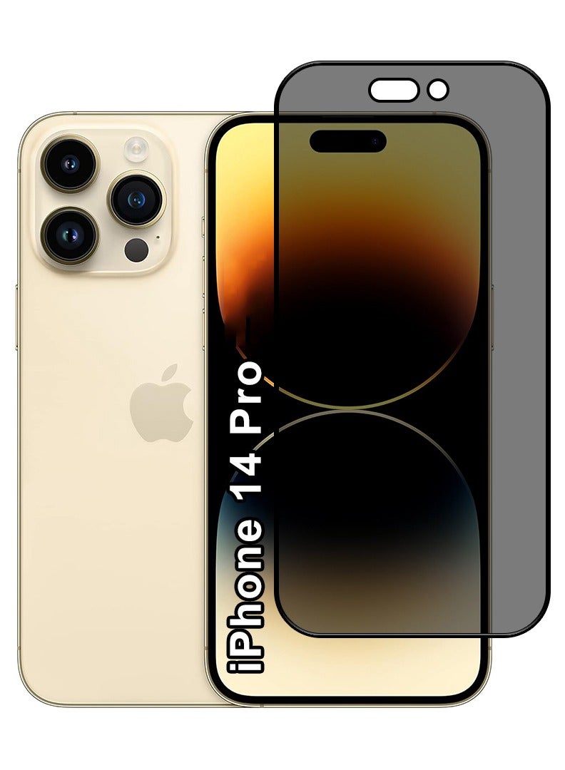 Case Up Privacy Screen Protector For Apple iPhone 14 Pro 9H Hardness Anit Spy Tempered Glass Film [100% Privacy Protection], Bubble Free Easy Installation, Full Coverage And Anti Scratch - Image 1