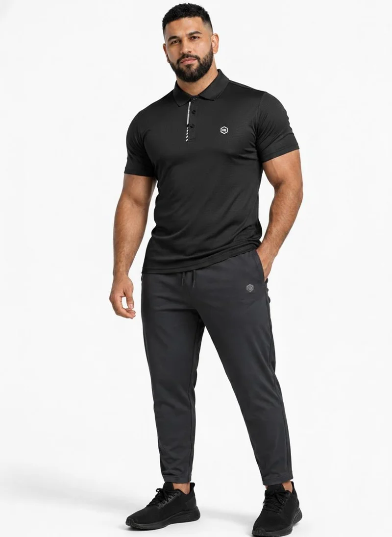 Prima Ace black Lightweight Tech Polo 2.0 Black for Men | Best Price UAE