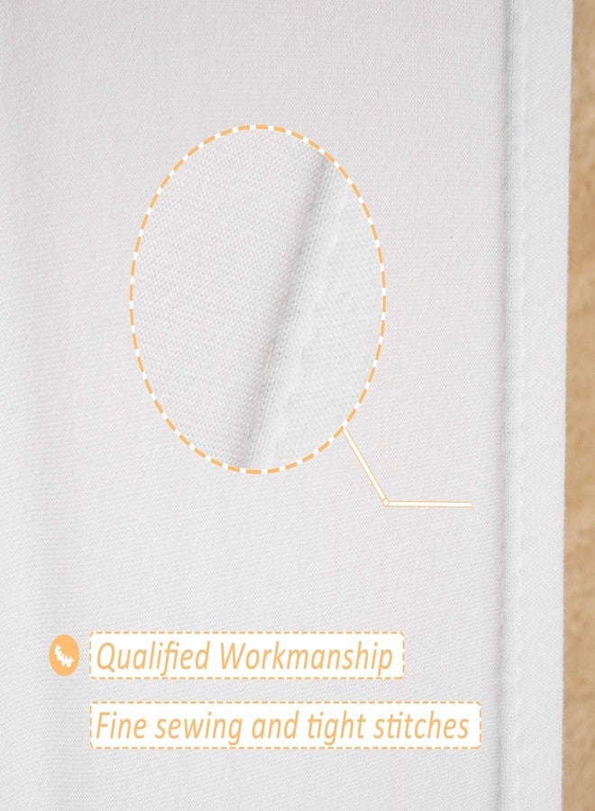 Mrs Awesome Stretch Jersey Box Spring Cover Wrap Around, Bed Skirt Alternative, Ultra Soft & Wrinkle Resistant, Full/Full XL, White - Image 5