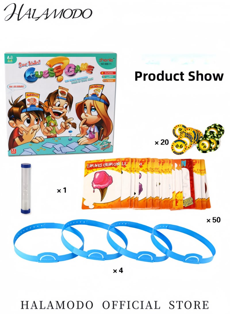Halamodo Quick Question Picture Guessing Family Game Night Headbands Board Game Interactive Riddle Game for Adults & Kids Ages 4 and Up - Image 2