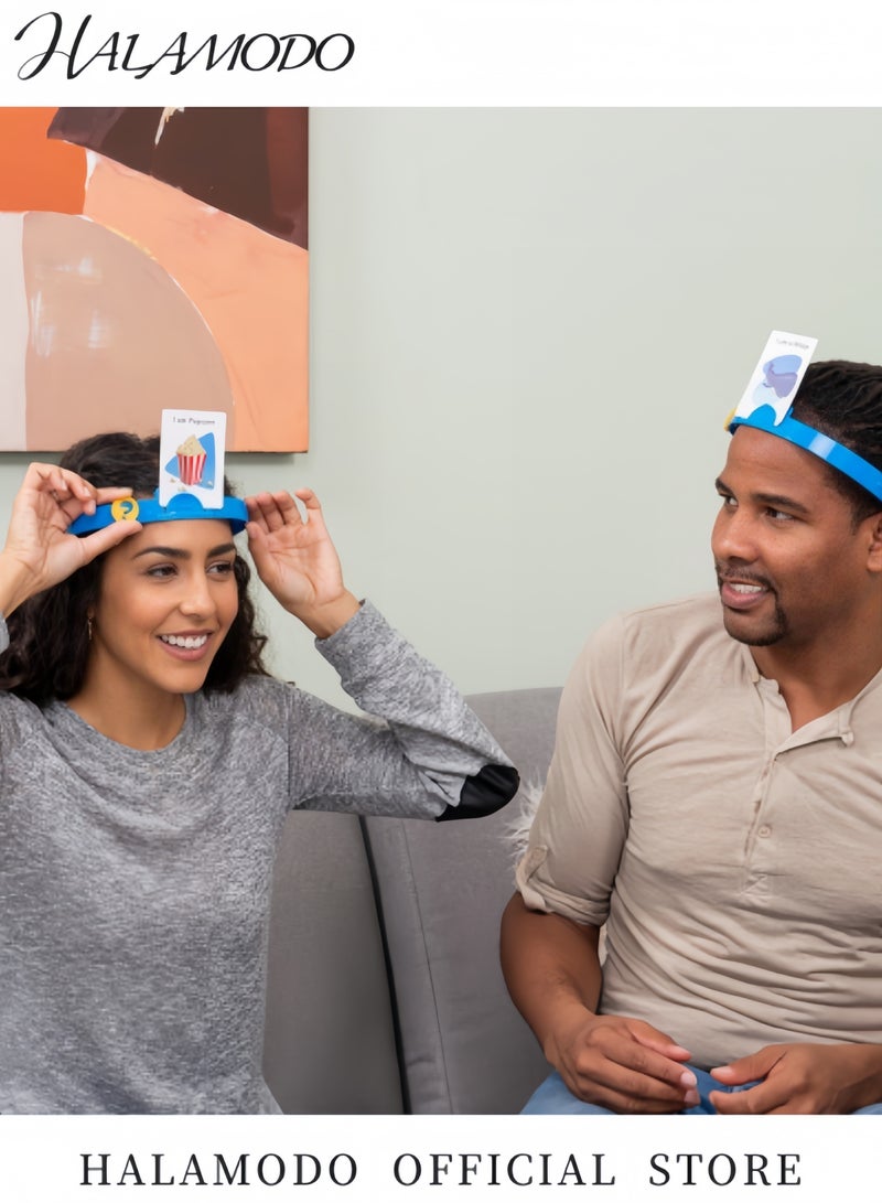 Halamodo Quick Question Picture Guessing Family Game Night Headbands Board Game Interactive Riddle Game for Adults & Kids Ages 4 and Up - Image 3