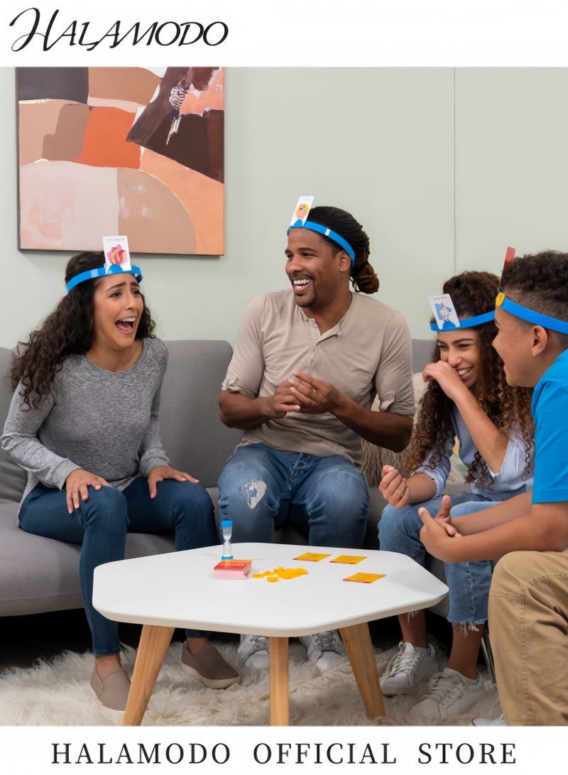 Halamodo Quick Question Picture Guessing Family Game Night Headbands Board Game Interactive Riddle Game for Adults & Kids Ages 4 and Up - Image 5