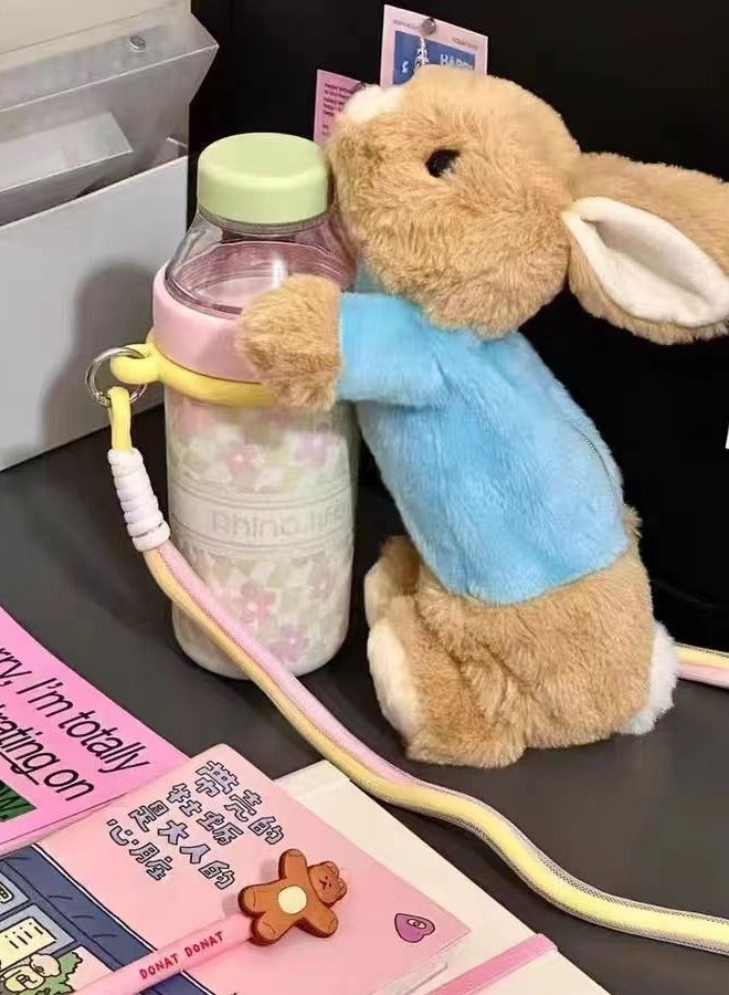 Loquat Peter Rabbit Commemorative Plush Pencil Case: College Style, Soft and Cute, Healing Small Animal Stationery Organizer and Makeup Bag - Image 2