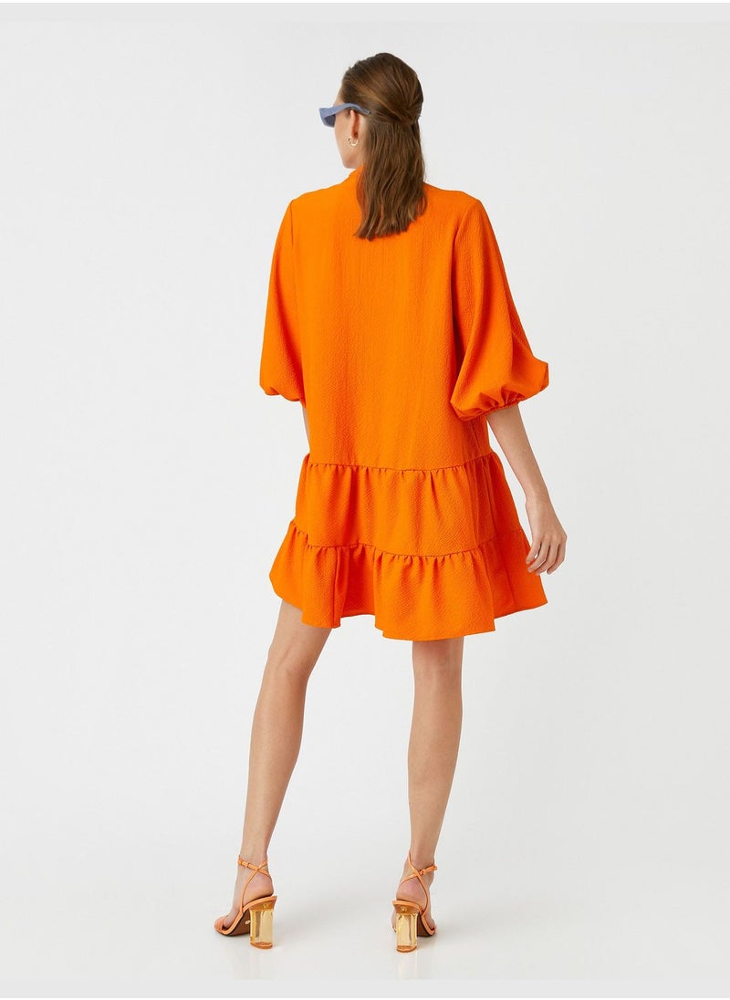 KOTON Oversized Tiered Dress  - Image 4