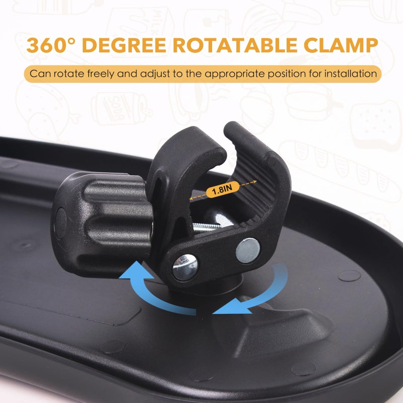 KEUYE Snack Tray Compatible with Nuna,Snack Tray for Stroller Compatible with Nuna,3 in 1 Snack Tray Attachment Compatible with Nuna with Phone Holder and Cup Holder - Image 5