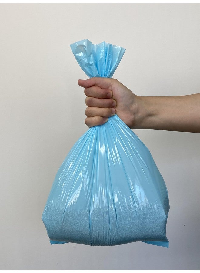 بوس أكياس التخلص من فضلات القطط من BOS Amazing Odor Sealing - متينة وغير معطرة [المقاس: M، اللون: أزرق فاتح] (90 كيسًا، عبوة من قطعة واحدة) (90 كيسًا) - Image 5