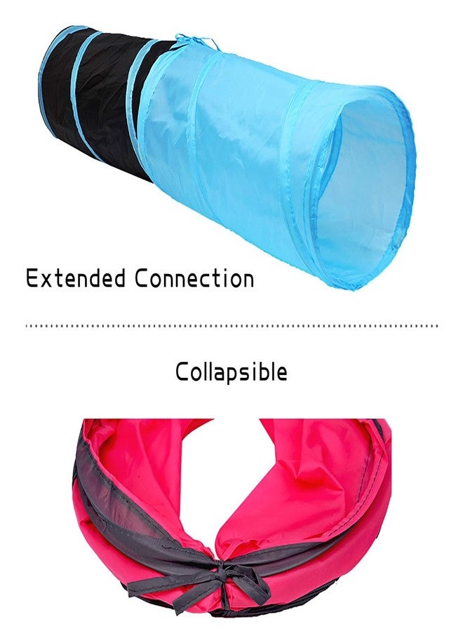 iCAGY Cat Tunnel for Indoor Cats, Pet Cat Kitten Rabbit Play Toys Tube Tunnel Interactive Crinkle Pop Up 20" - Image 3