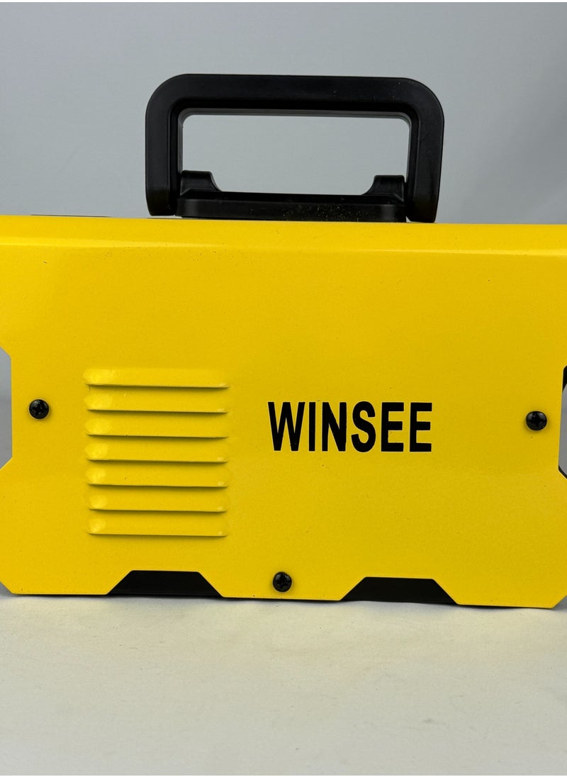 WINSEE Mini rod welding machine, equipped with 1.8-meter welding wire, 1.2-meter grounding wire, welding mask, steel brush, gloves and 3 welding rods  - Image 3