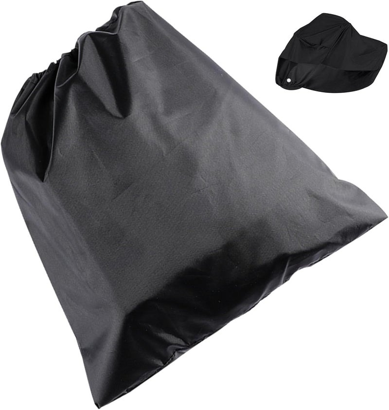 خيارات متنوعة غطاء دراجة نارية عالمي NUOBESTY مقاس XXXL بطول 2.65 متر، أسود بالكامل، مقاوم للمطر، واقٍ من الشمس، ومضاد للغبار للدراجات النارية والدراجات الكهربائية في الهواء الطلق - Image 1