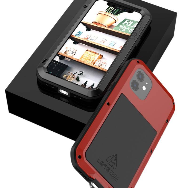 iPhone 12 Cover Metal Protective , for , , Red for Personal Use - Image 2