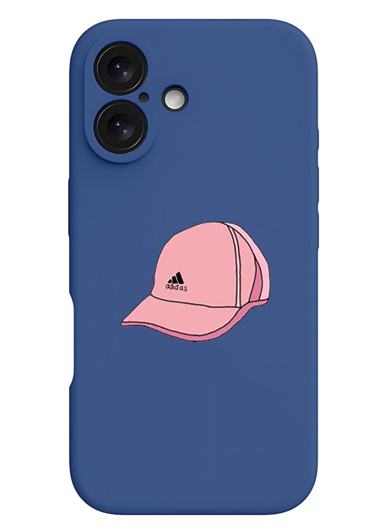 Theodor iPhone 16 Plus Blue Protective Slim Fit Case Liquid Silicone Cover with Full Body Protection Anti-Scratch Shockproof Case For iPhone - Cap - Image 1