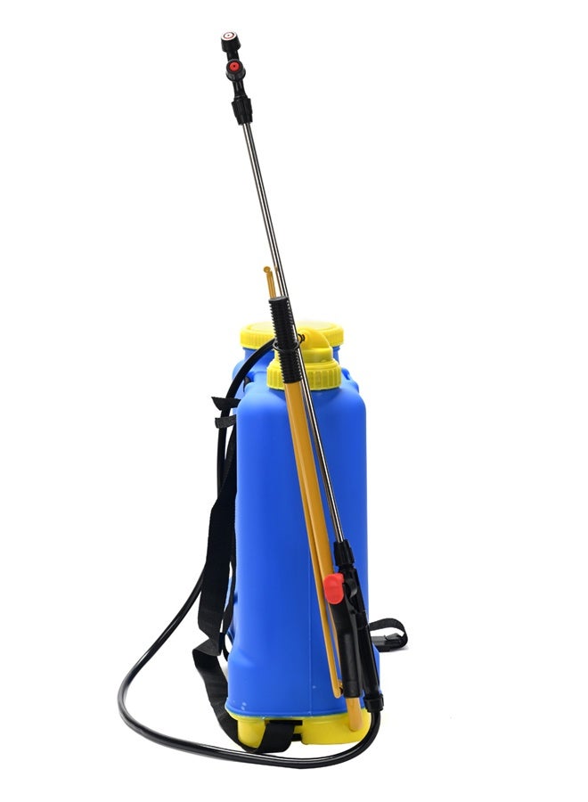 علبة بخاخ ضاغط 20 لتر - مرش يدوي سعة 4.2 جالون مع فوهات قابلة للتبديل، فوهة رش مزدوجة، خزان واسع الفتحة للحديقة، التسميد، والتنظيف (أزرق) - Image 4