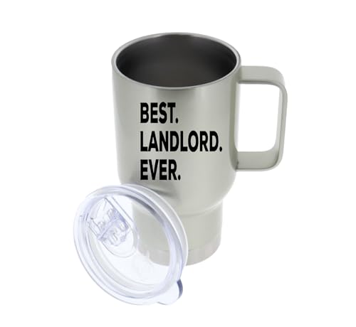 SpreadPassion Landlord Travel Mug, Best Landlord Tumbler, Gift for Landlord, Landlord Appreciation Gift, Landlord Gift Idea, 14oz Stainless Steel Mug, Birthday Christmas Gift Idea - Image 1