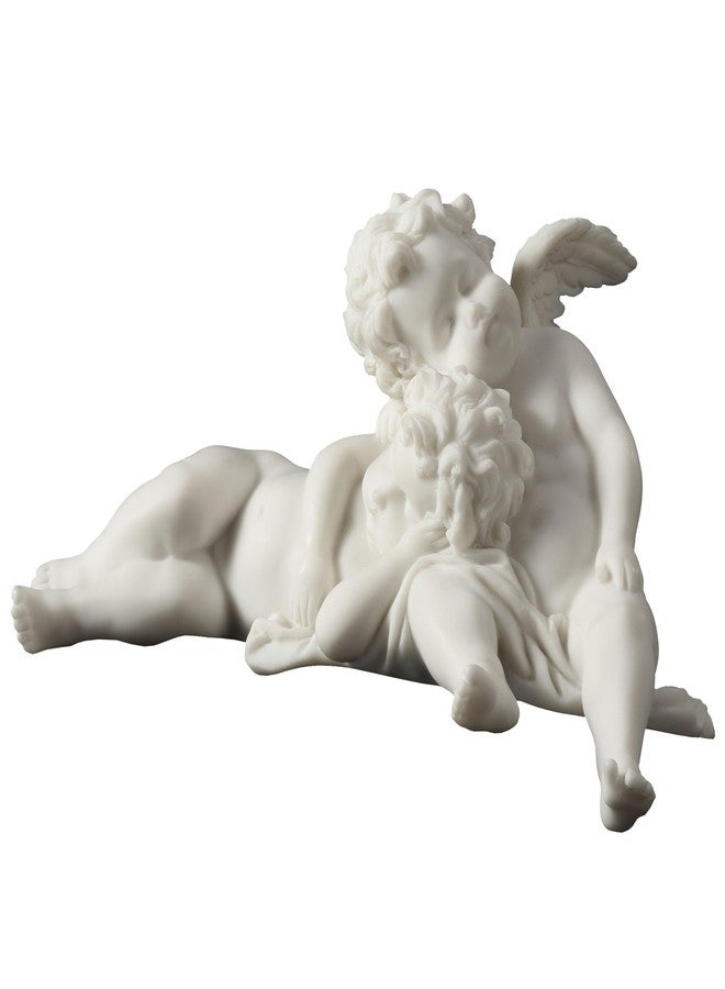 Veronese Design 4 3/8 Inch Twin Cherubs Resting Resin Sculpture - Image 1