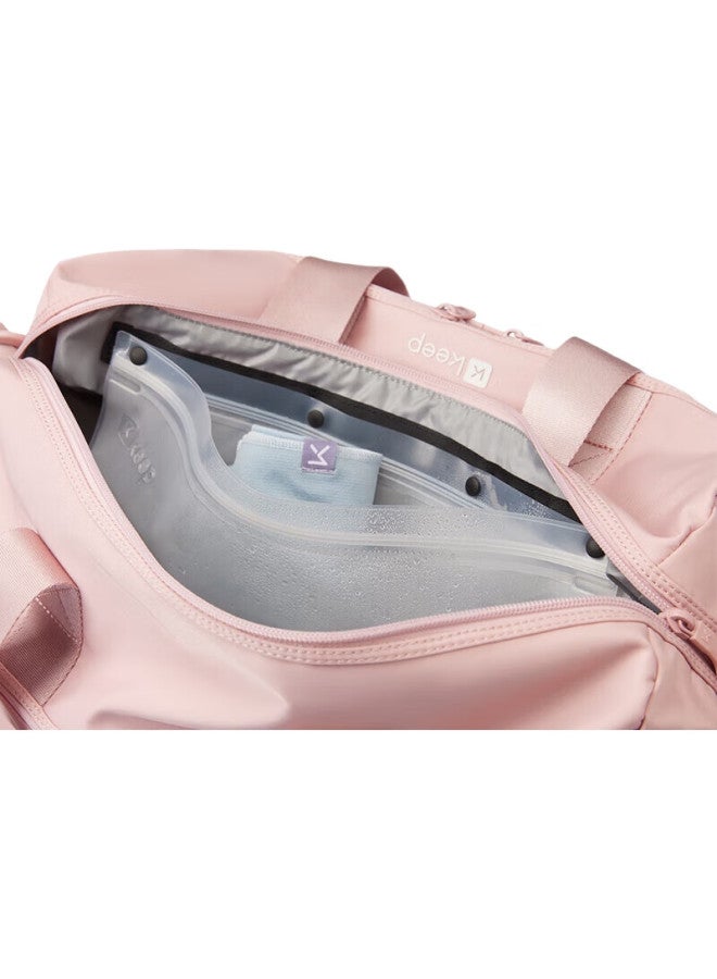 Keep Dry-Wet Separation Swimming Fitness Bag, Waterproof Large Capacity Shoulder Outdoor Storage Sports Tote Bag, Pink - Image 2