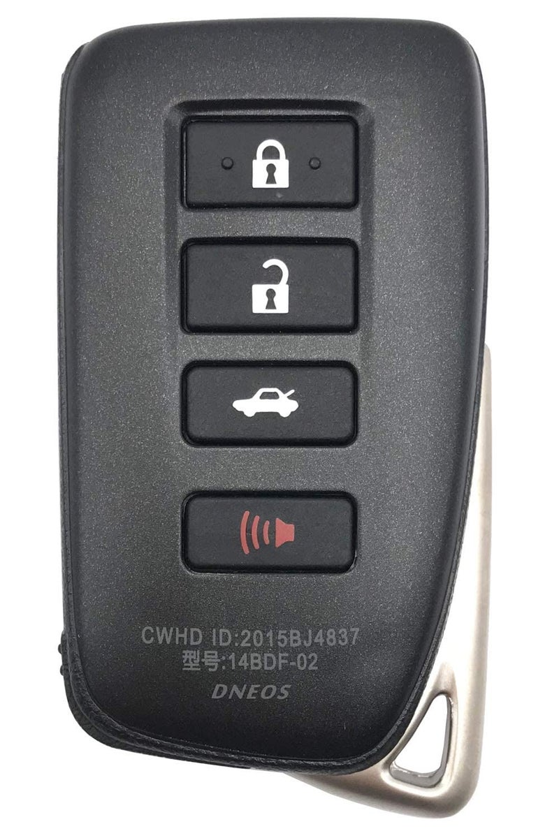 Grakest 4 Buttons Replacement Key Fob Cover fit for Lexus ES250 2018 NX300h 2018-2013 ES350 GS350 2016-2013 GS300h GS450h ES300H NX300 Smart Keyless Entry Remote Key Fob Case Shell (Black) - Image 5