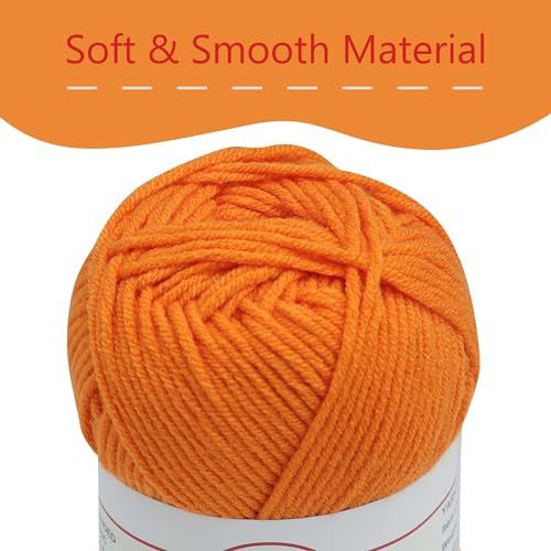 Donmon Yarn for Crocheting and Knitting, 12 Skein Multicolor, 1200 Yards, 75% Polyester 25% Acrylic, 3 DK Weight, Soft and Smooth - Image 4