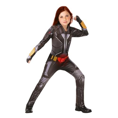 Rubies Girls Marvel Studios Black Widow Movie Deluxe Costume Black Suit Medium