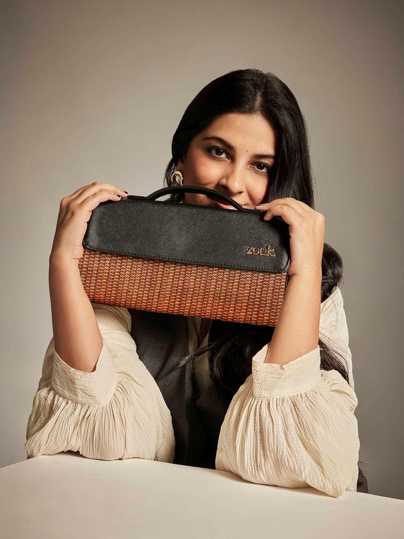 ZOUK كلتش ريا كابور - | كلتش مصمم من جلد نباتي للنساء - Image 1