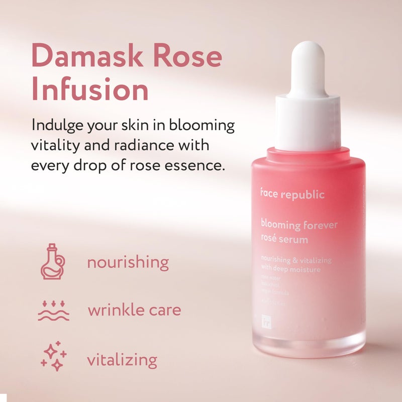 Face Republic Bakuchiol Duo - Blooming Forever RosÃ© Serum & Blooming Time Bakuchiol Cream - Image 2