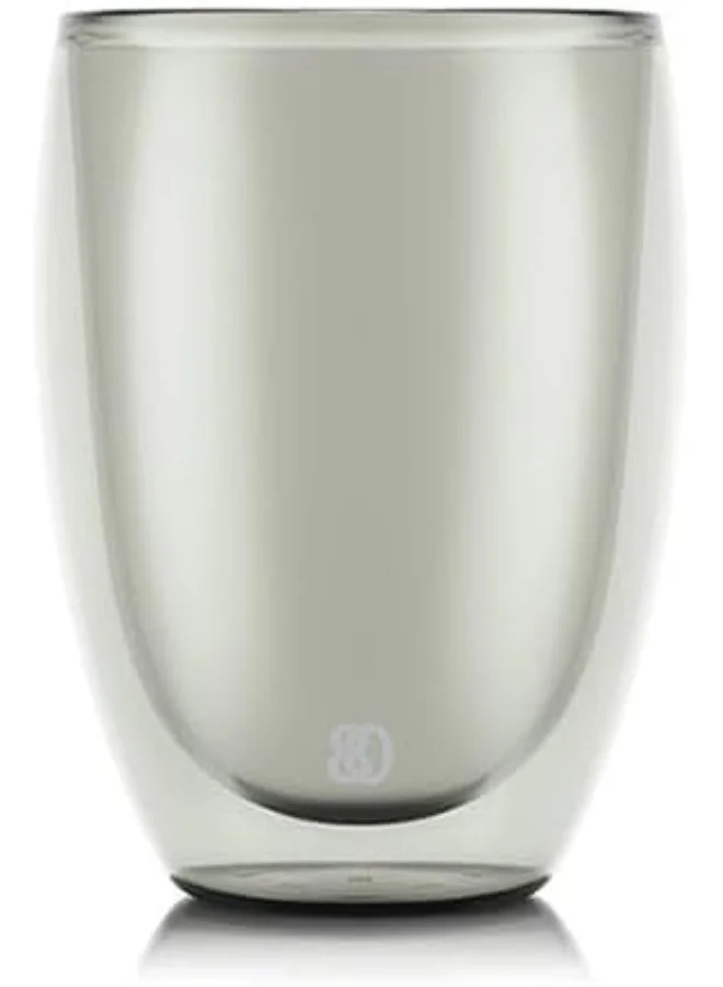 bodum Bodum Pavina Set of 2 Double Wall Glasses 350ml (GREY)