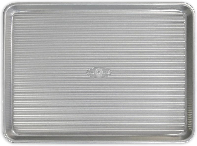 USA Pan Aluminized Steel Jellyroll Pan with Americoat, 13 x 18 Inch - Image 1