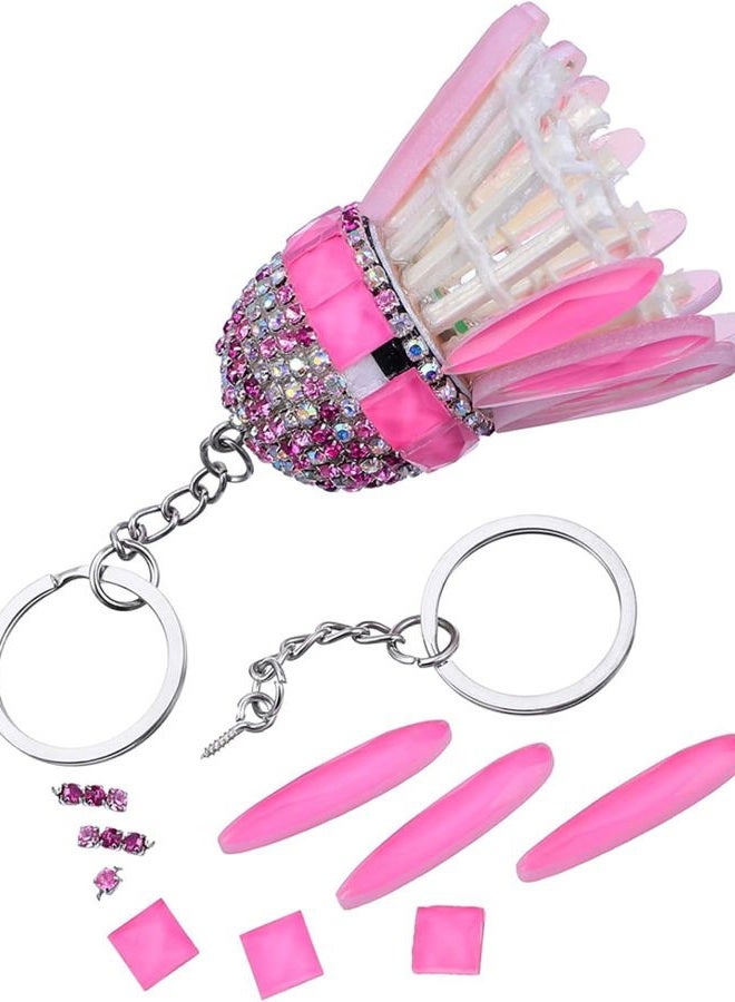 Hautoco Keyring Making Kit, 100Pcs Flat Split Key Ring Hoops (25mm) with Chain+Open Jump Rings and Screw Eye Pins, Metal Keyring Rings for Crafts Charm Jewelry Making Resin Keychain Accessories - Image 4
