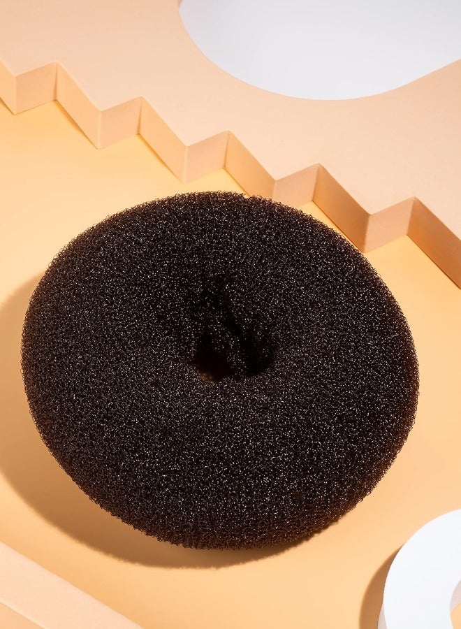 Globalstar 6 Inch Brown Donut Hair Bun - Elegant Hair Styling Tool - Image 1
