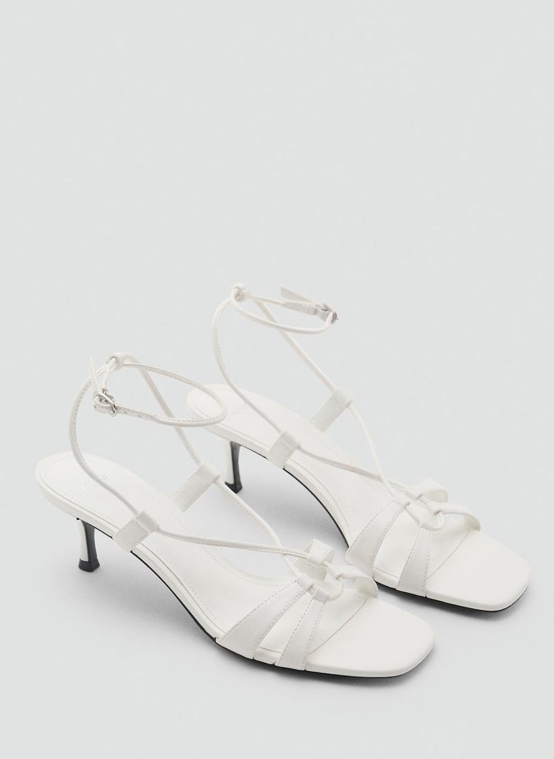 MANGO Combined-Strap Heeled Sandals  - Image 2