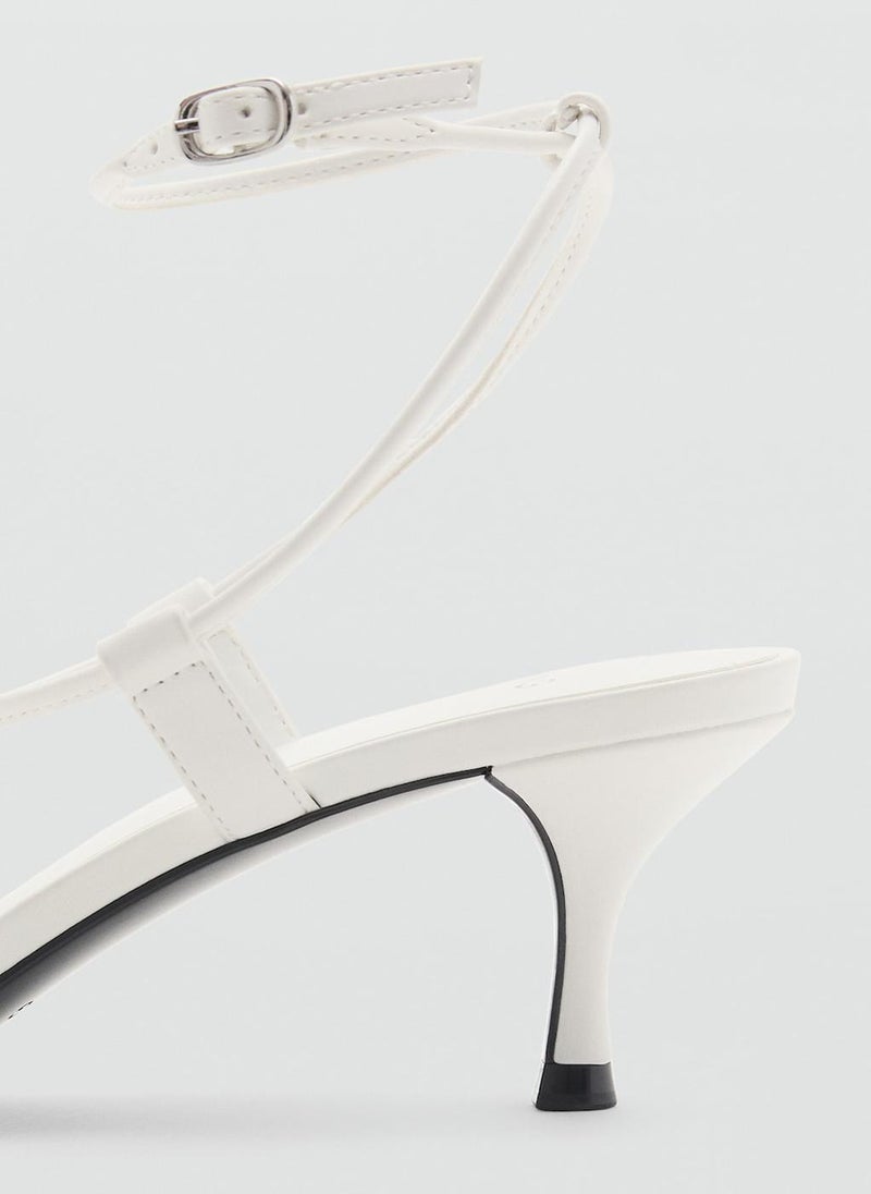 MANGO Combined-Strap Heeled Sandals  - Image 3